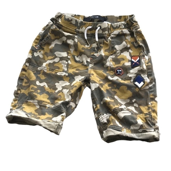 JOE'S Jeans Dale Jogger Drawstring Shorts Camo Big Boys Size 10/12 - Picture 1 of 7